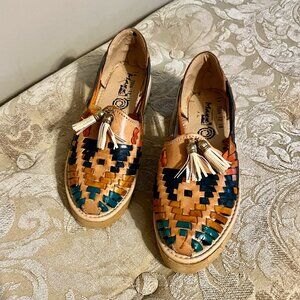 Maxx by Avalos Mexican Leather Huarache Sandals * Sz 7 * Multicolored * New